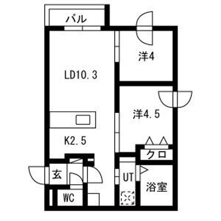 カームヒルズ西岡の間取り