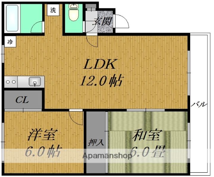 サンライズマンションⅠの間取り