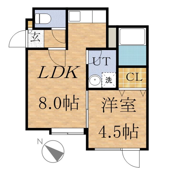 ラパス清田の間取り