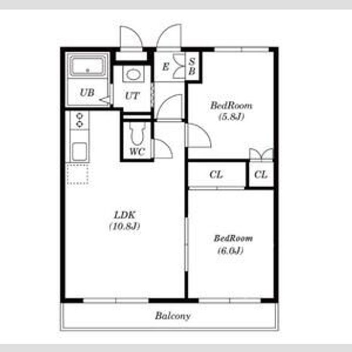 サントピア401号室の間取り