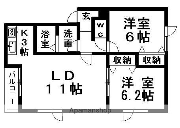プラトウ202の間取り