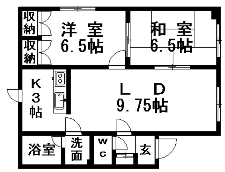 コーポ石倉5102の間取り
