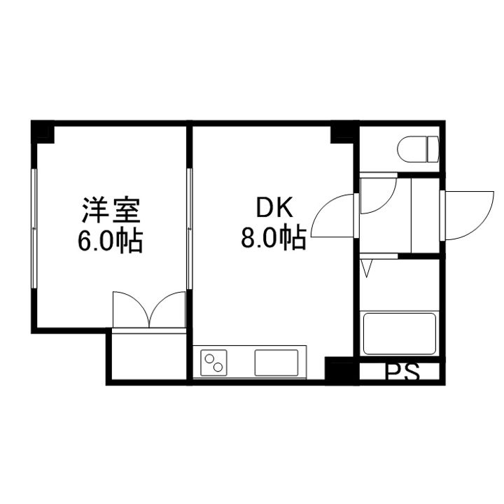 レジデンスやまいち401の間取り