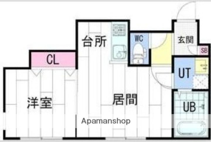 北海道札幌市豊平区豊平三条9丁目の賃貸マンションの間取り
