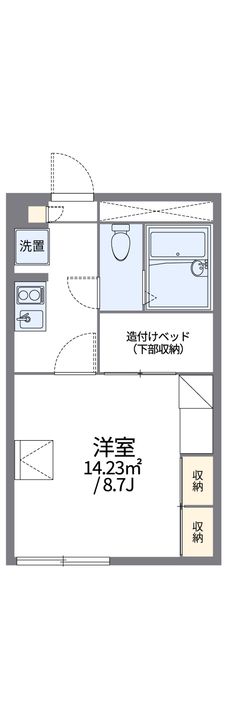 レオパレスROUTE36 Ⅰ107の間取り