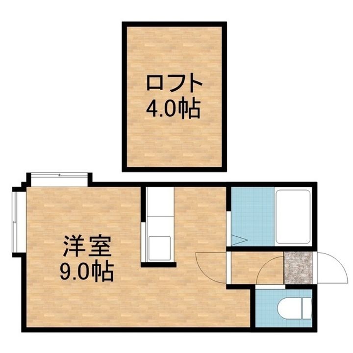 ベルノ真駒内208の間取り