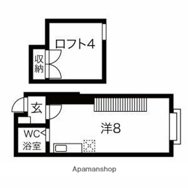 北海道札幌市豊平区美園一条3丁目の賃貸アパートの間取り
