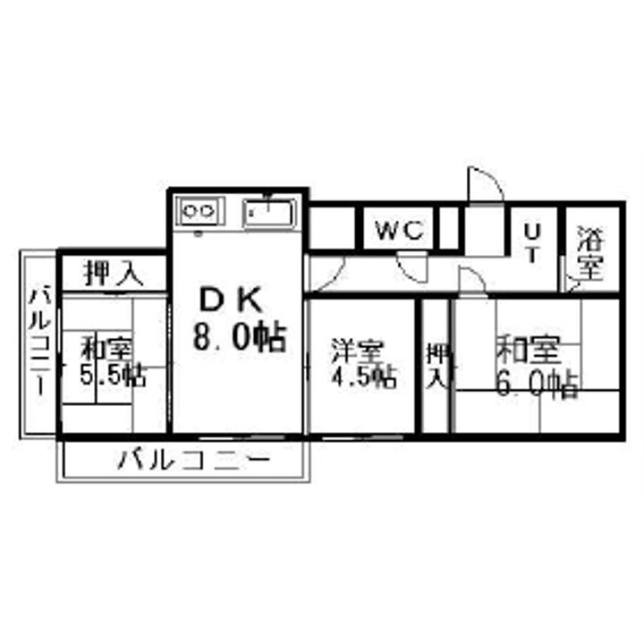 レジデンス丸亀の間取り