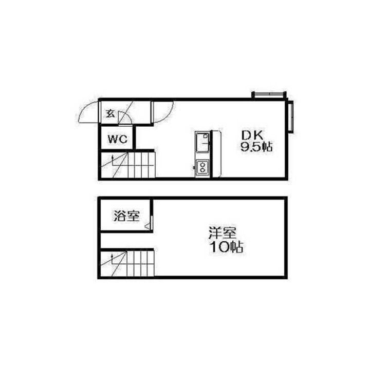 ベルノ真駒内107の間取り