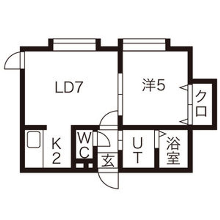 メゾンエスポワール201の間取り