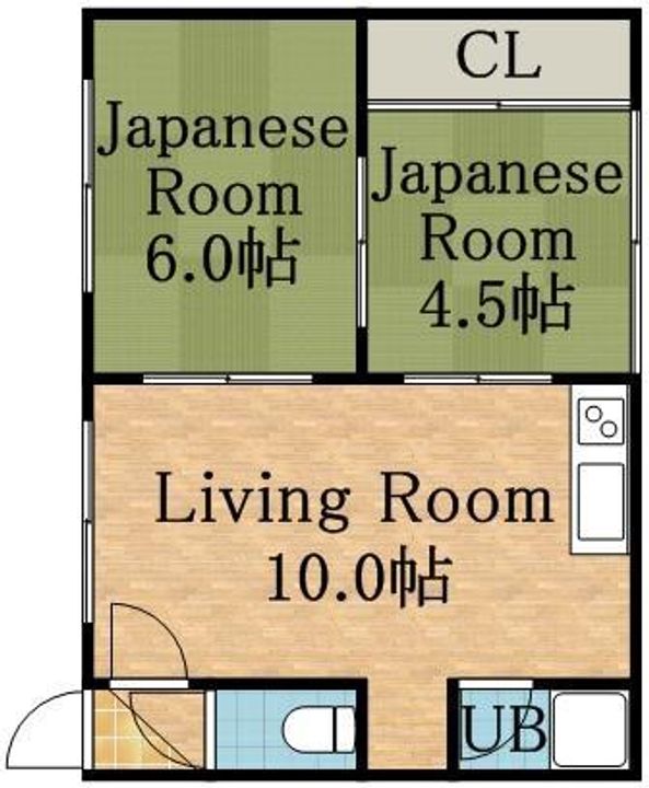 コーポK&Y206の間取り