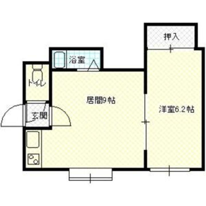 第6ベルハイム206の間取り