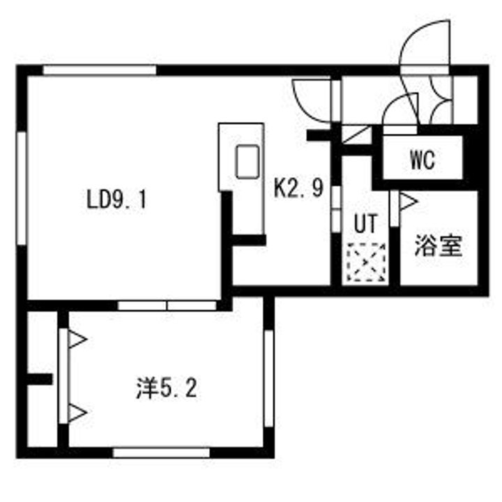 LIEN南郷13の間取り