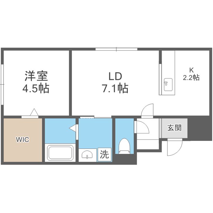 LOTUS FLEUR1の間取り
