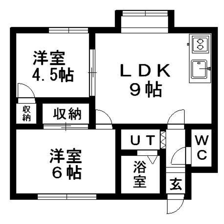 カナルコートⅠ0201の間取り
