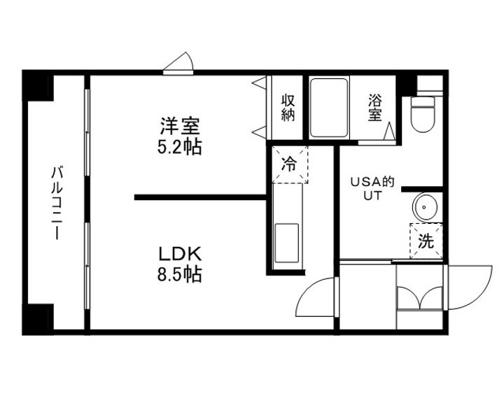 LEE豊平3条01005の間取り