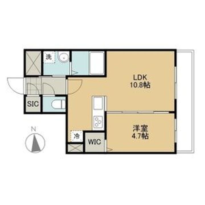 仮)平岸4条13丁目206の間取り
