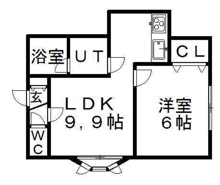 フォーサイトアベニュー203の間取り