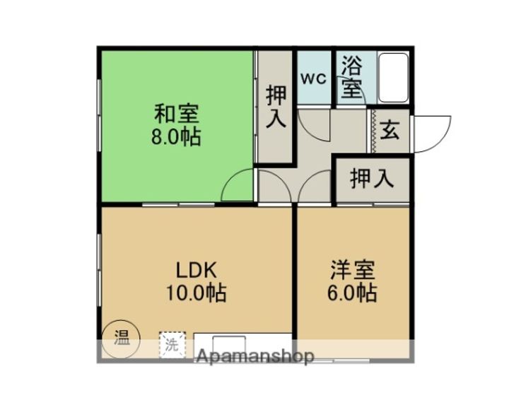 桜木ハイツ1号棟の間取り