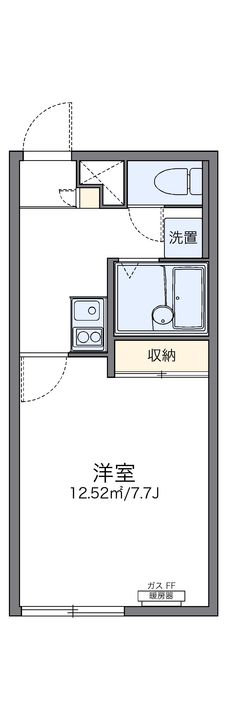 レオパレスハイサンドヴィラ106の間取り