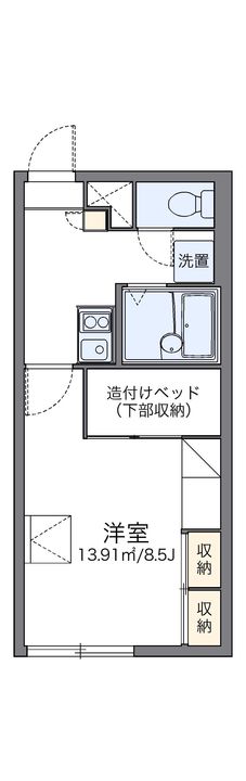 レオパレスコアハイツ102の間取り