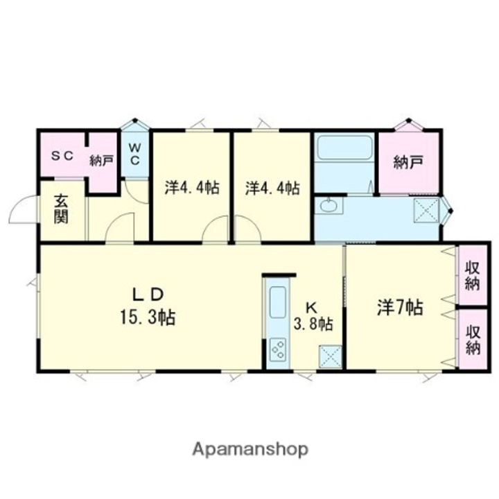 ハイム若草の間取り