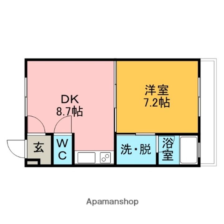 ハイツグリンサイド絵鞆の間取り