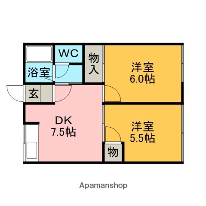 シティーハイムふじの間取り