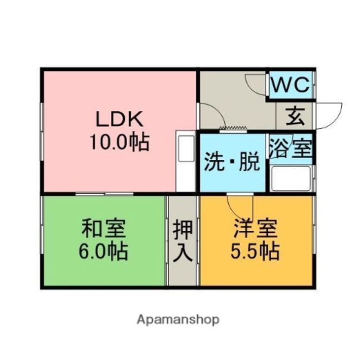 名久井アパートの間取り