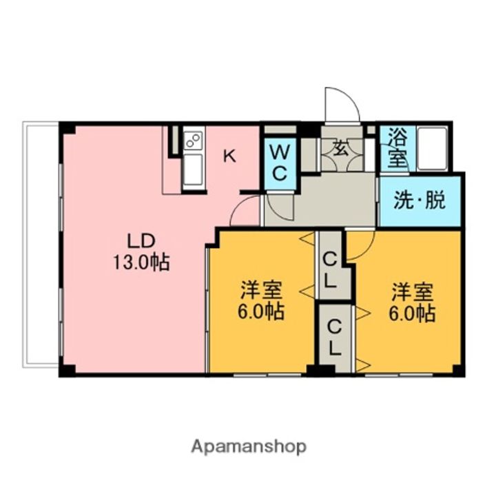ビラ・ウエストタワーの間取り