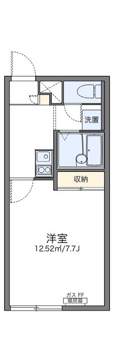 レオパレスアルデバラン208の間取り