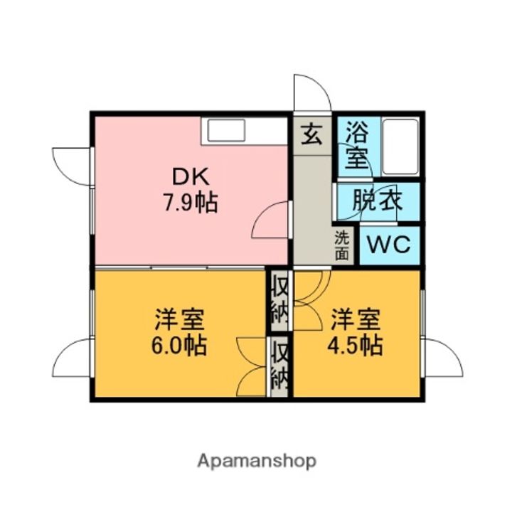 ハイツグリンサイド2の間取り