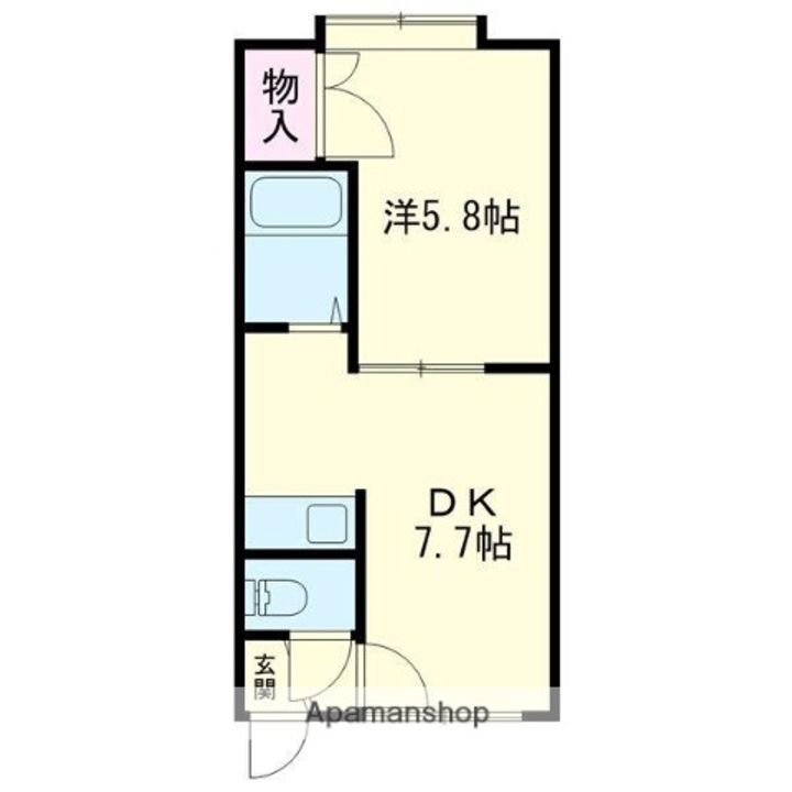 アスペン音羽204の間取り