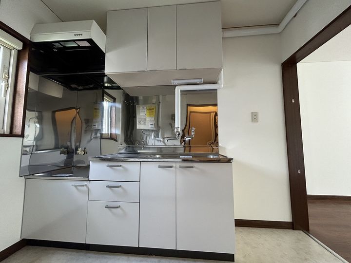 北海道札幌市手稲区西宮の沢五条1丁目の賃貸アパートAのキッチン