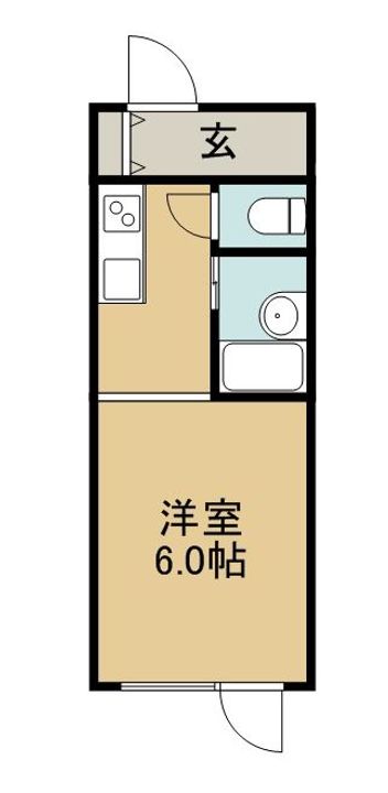 北海道札幌市手稲区曙六条2丁目の賃貸アパートの間取り