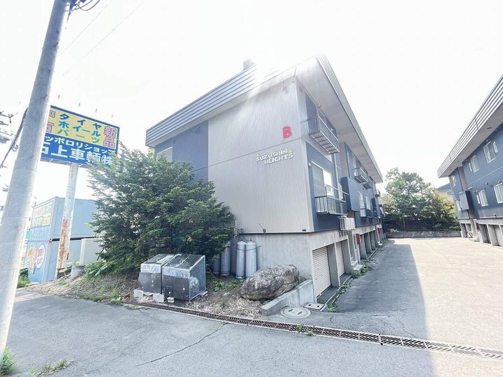 鈴真ハイツB棟201の外観