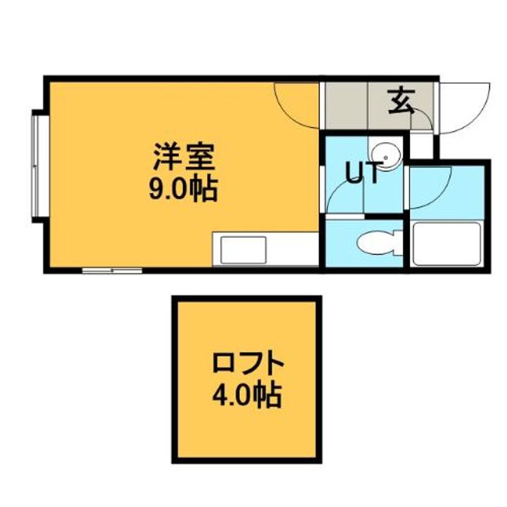 北海道札幌市手稲区前田八条13丁目の賃貸アパートの間取り