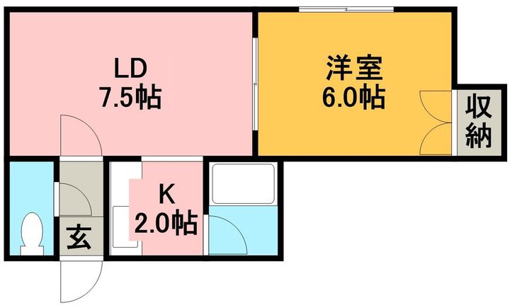 シオン稲積公園の間取り