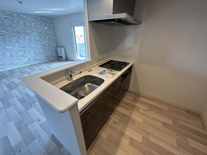 北海道札幌市手稲区星置三条1丁目の賃貸マンションのキッチン