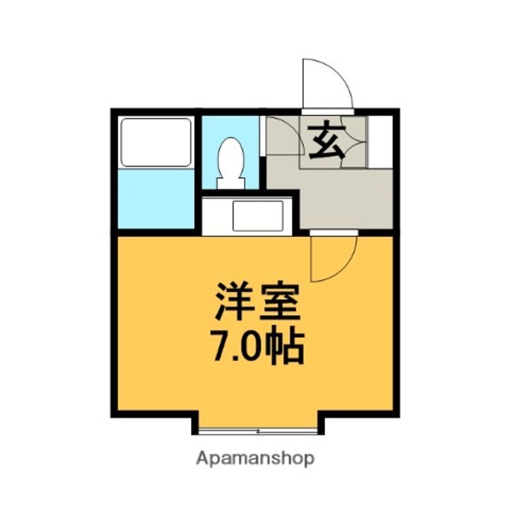 北海道札幌市手稲区前田七条14丁目の賃貸アパート210の間取り