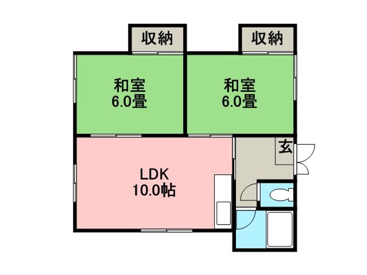 レピア西宮の沢D201の間取り