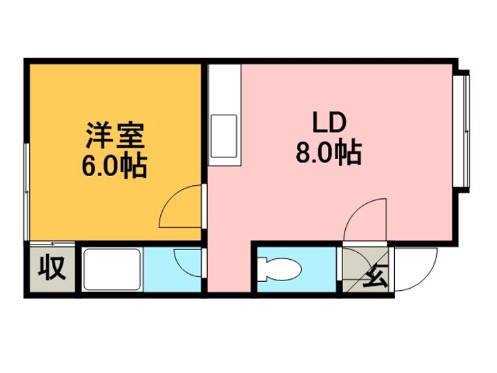 テイクファイブ202の間取り