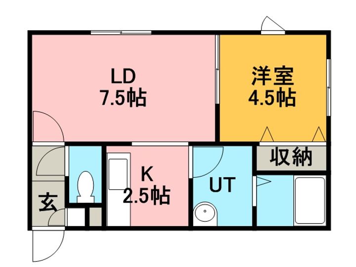 サンテラス星置101の間取り