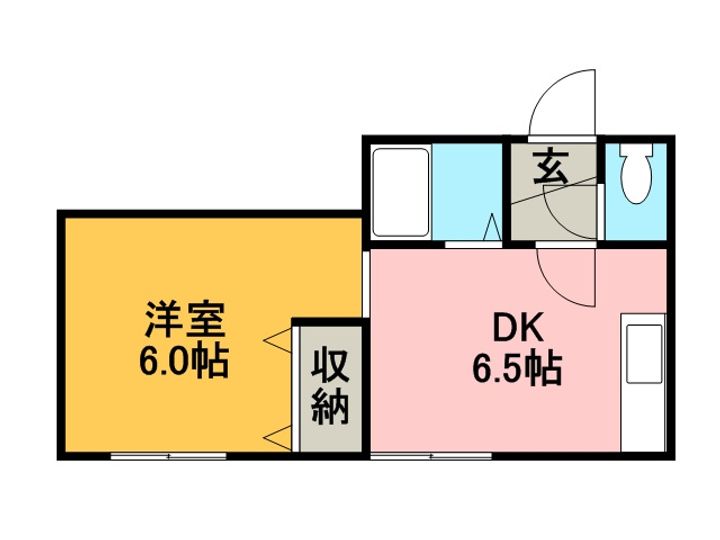 北海道石狩市花川南五条5丁目の賃貸マンションの間取り