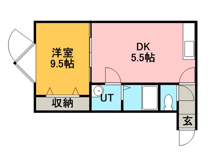 エミネンス星置203の間取り