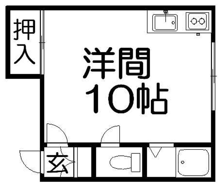 北海道札幌市手稲区前田五条15丁目の賃貸アパート2F-右の間取り