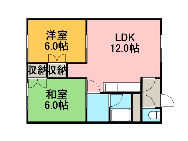 ラミアール花畔105号室の間取り