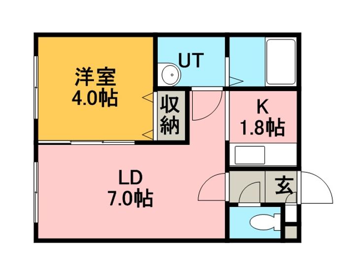 サンテラスKEI101の間取り
