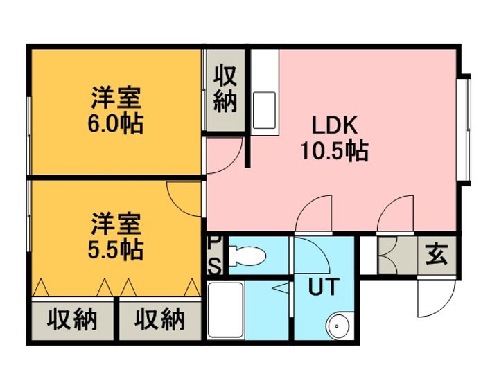 パーソナルコート星置2の間取り
