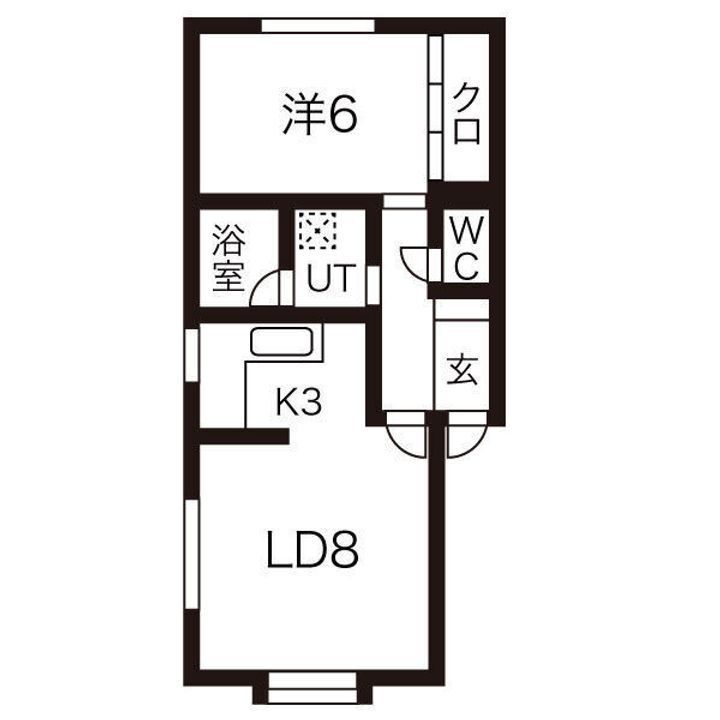 前田5条ハイムの間取り